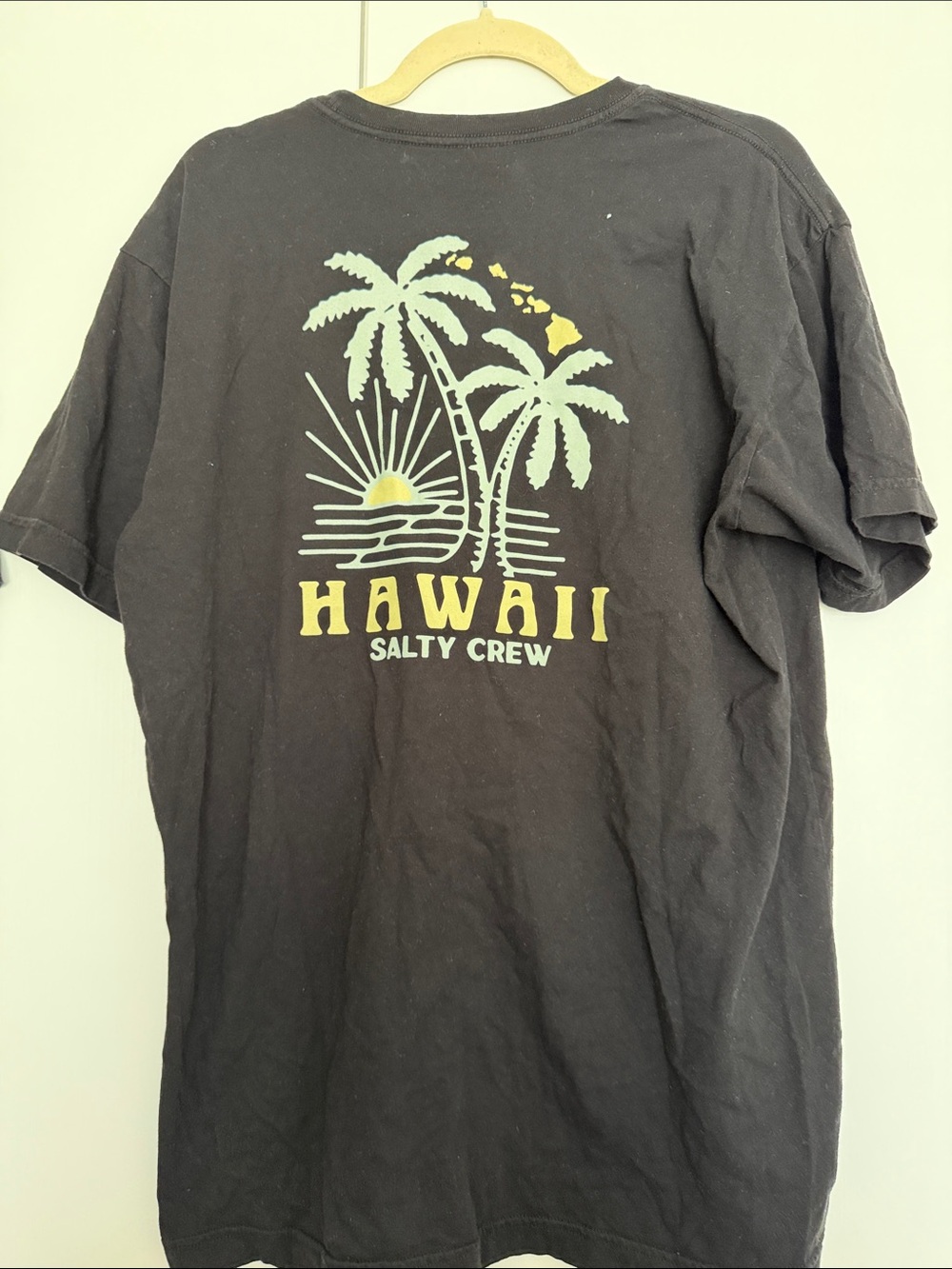 Salty Crew Hawaii Palm Tree Graphic Tee Black XL